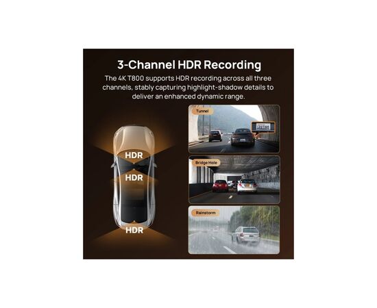 Відеореєстратор Xiaomi 70mai Dash Cam 4K T800-2 2562Gb Premium Set (1182547), зображення 8