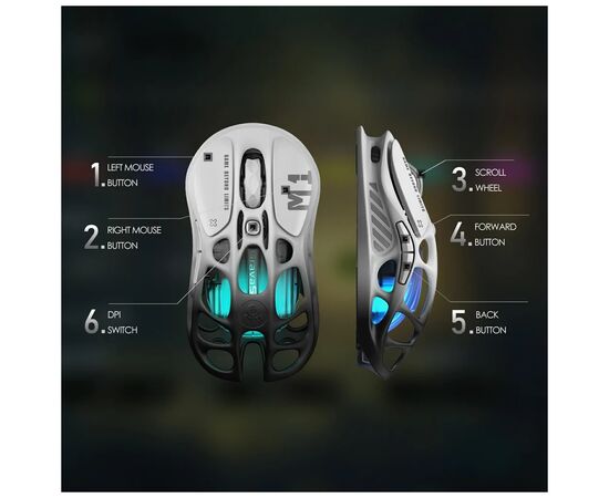 Мышка GravaStar Mercury M1 Pro RGB Wireless/Bluetooth/USB Gradient Black (GRAVASTAR_M1_PRO_GBLK), изображение 11