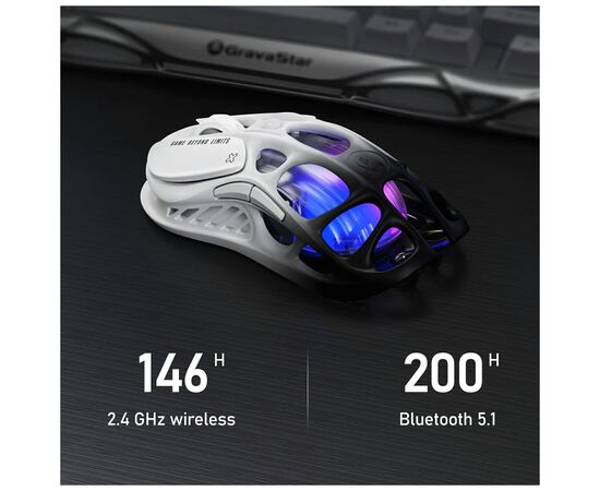 Мышка GravaStar Mercury M1 Pro RGB Wireless/Bluetooth/USB Gradient Black (GRAVASTAR_M1_PRO_GBLK), изображение 9