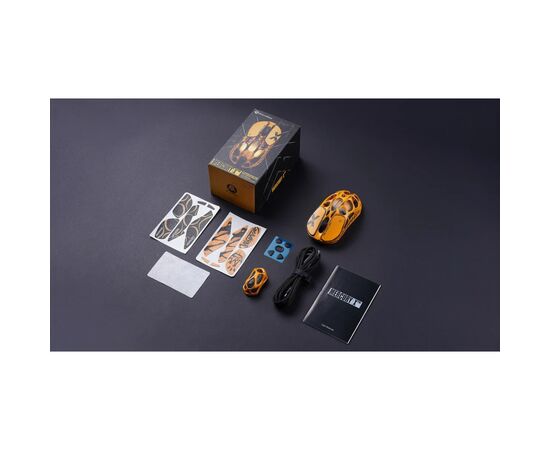 Мышка GravaStar Mercury X Pro 8K RGB Wireless/Bluetooth/USB Battle-Worn Yellow (GS_X_PRO_YLW), изображение 2
