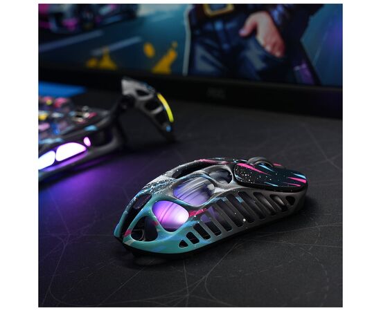 Мышка GravaStar Mercury X Pro 8K RGB Wireless/Bluetooth/USB Neon Graffiti (GS_X_PRO_CG_BLK), изображение 3