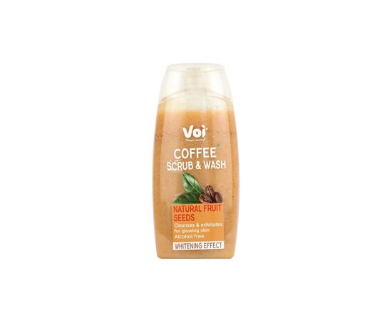 Гель для душа Voi Coffee Scrub & Wash Natural Fruit Seeds Whitening Effect 400 мл (8681608226133)