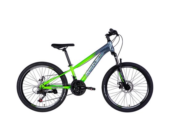 Велосипед Space 24" MARS DD FR рама-11" ST 2026 зелено-сріблястий (OPS-SP-24-057)