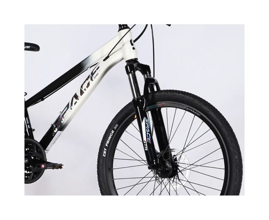 Велосипед Space 24" MARS DD FR рама-11" ST 2026 чорний з білим (OPS-SP-24-059), изображение 4
