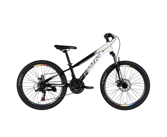 Велосипед Space 24" MARS DD FR рама-11" ST 2026 чорний з білим (OPS-SP-24-059)