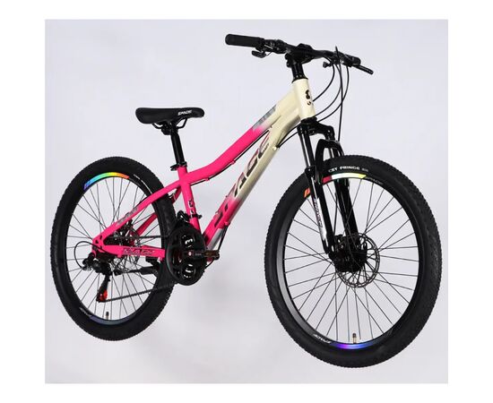 Велосипед Space 26" AURORA DD FR рама-13" ST 2026 біло-рожевий (OPS-SP-26-095), изображение 2