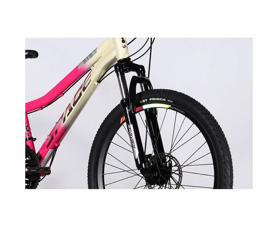 Велосипед Space 26" AURORA DD FR рама-13" ST 2026 біло-рожевий (OPS-SP-26-095), изображение 4