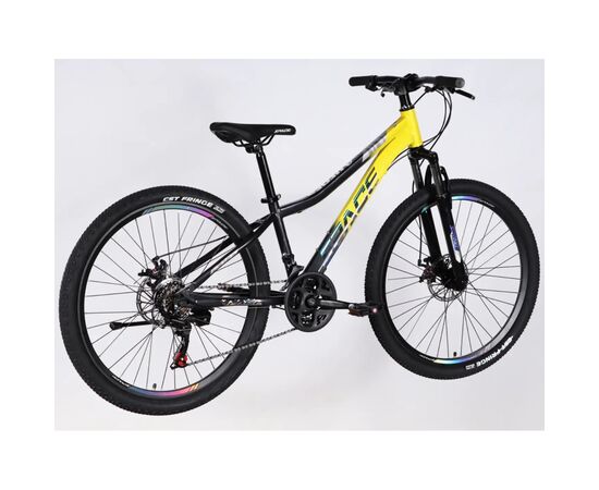 Велосипед Space 26" AURORA DD FR рама-13" ST 2026 жовто-чорний (OPS-SP-26-096), изображение 3