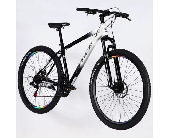 Велосипед Space 27.5" MARS DD FR рама-17" ST 2026 чорний з білим (OPS-SP-27.5-070), изображение 2