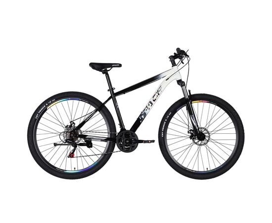 Велосипед Space 27.5" MARS DD FR рама-17" ST 2026 чорний з білим (OPS-SP-27.5-070)