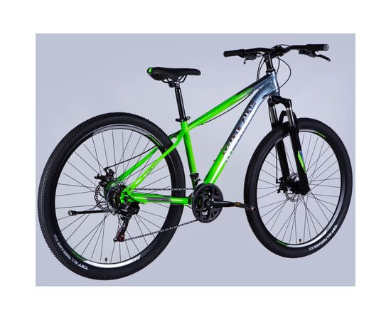 Велосипед Space 29" MARS DD FR рама-16" ST 2026 зелено-сріблястий (OPS-SP-29-152), изображение 3