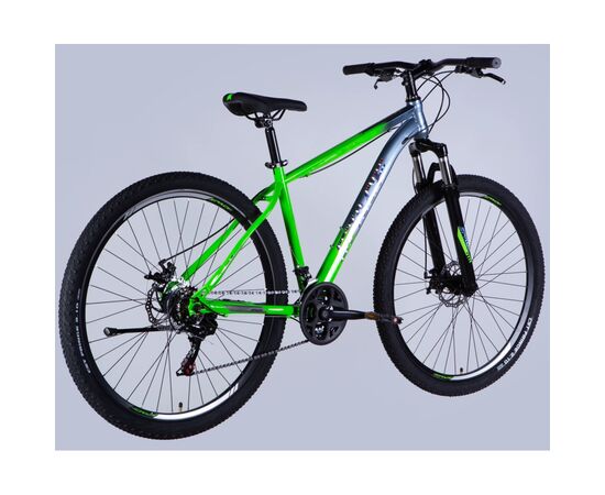 Велосипед Space 29" MARS DD FR рама-18" ST 2026 зелено-сріблястий (OPS-SP-29-158), изображение 3