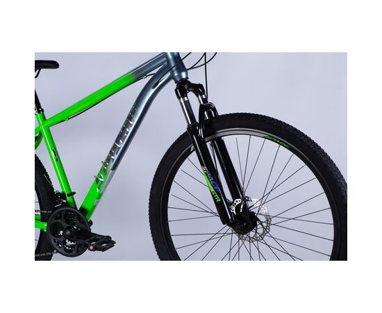 Велосипед Space 29" MARS DD FR рама-18" ST 2026 зелено-сріблястий (OPS-SP-29-158), изображение 4