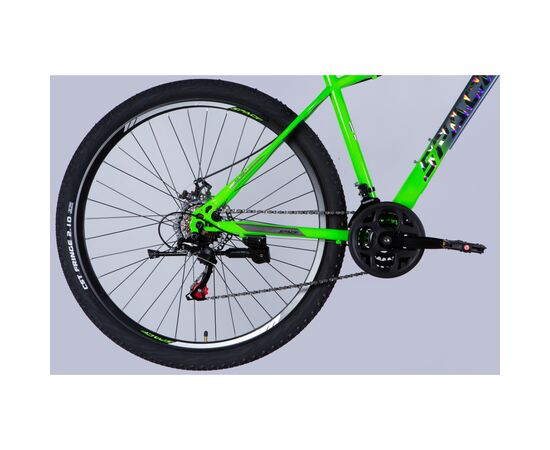 Велосипед Space 29" MARS DD FR рама-18" ST 2026 зелено-сріблястий (OPS-SP-29-158), изображение 5