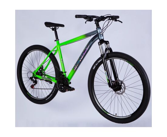 Велосипед Space 29" MARS DD FR рама-20" ST 2026 зелено-сріблястий (OPS-SP-29-164), изображение 2