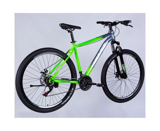 Велосипед Space 29" MARS DD FR рама-20" ST 2026 зелено-сріблястий (OPS-SP-29-164), изображение 3