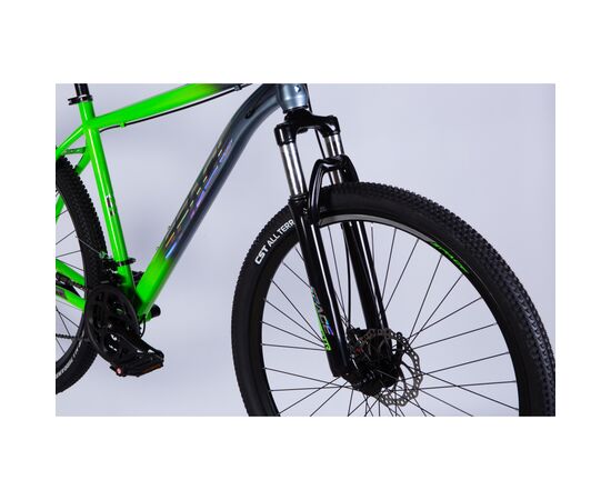 Велосипед Space 29" MARS DD FR рама-20" ST 2026 зелено-сріблястий (OPS-SP-29-164), изображение 4