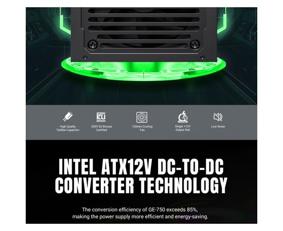 Блок питания Gamemax 750W (GE-750), изображение 10