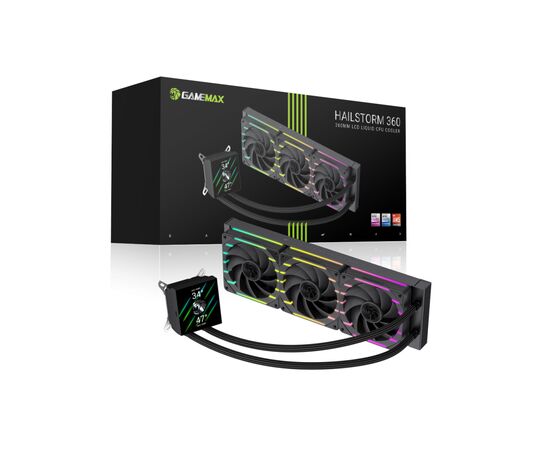Кулер до процесора Gamemax HAILSTORM 360 BK, зображення 12