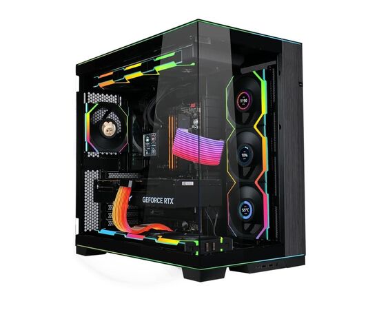 Кулер для корпуса Lian Li UNI Fan SL WIRELESS LCD 120-3, Black (G99.12SLLCD1W3B.00), изображение 3