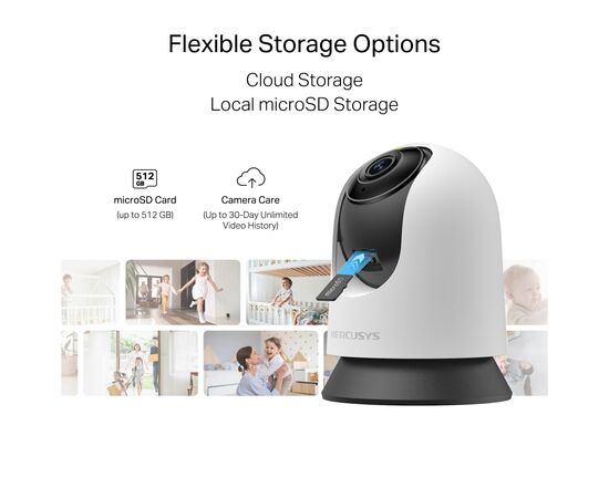 Камера видеонаблюдения Mercusys IP-Камера MERCUSYS MC230 5MP N300 microSD motion detection. AI (MC230), изображение 9