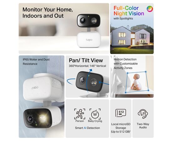 Камера видеонаблюдения TP-Link TAPO-C206, изображение 3