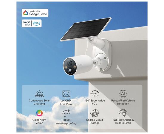 Камера видеонаблюдения TP-Link TAPO-C425-KIT, изображение 3