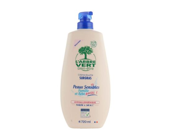 Гель для душа L'Arbre Vert Family & Baby Sensitive Shower Gel 720 мл (3450601100543)