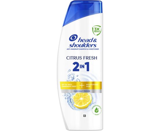 Шампунь Head & Shoulders 2 в 1 Против перхоти Цитрусовая свежесть 400 мл (8006530305372)