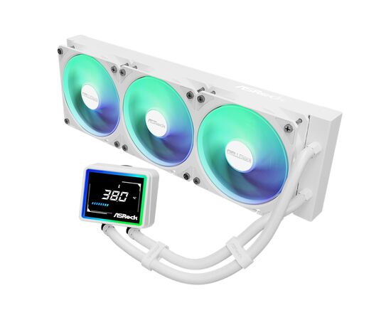 Система жидкостного охлаждения ASRock CHALLENGER WHITE 360 DIGITAL, изображение 2