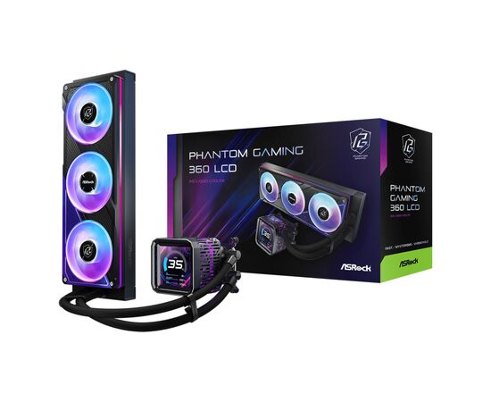Система жидкостного охлаждения ASRock PHANTOM GAMING 360 LCD, изображение 11
