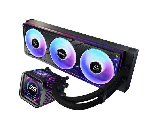 Система жидкостного охлаждения ASRock PHANTOM GAMING 360 LCD, изображение 2