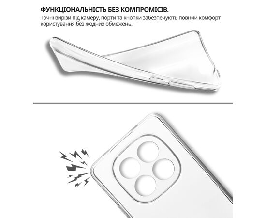 Чохол до мобільного телефона BeCover Xiaomi Redmi Note 15 Pro 4G Transparent (714973), зображення 6