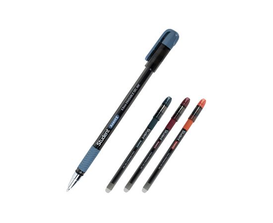 Ручка гелева Axent пиши-стирай Student, чорна в асортименті (AG1071-01-A)