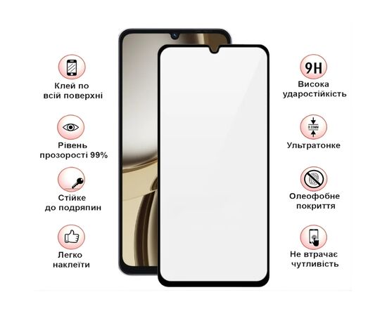 Скло захисне BeCover Tecno Spark Go 3 (KN3) Black (715166), зображення 2