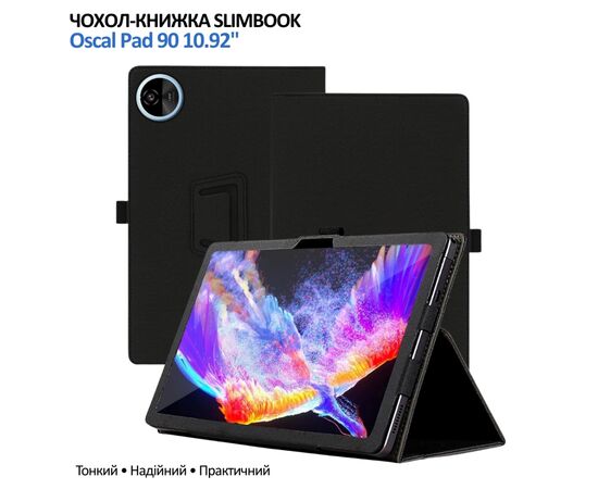 Чохол до планшета BeCover Slimbook Oscal Pad 90 10.92" Black (715128)
