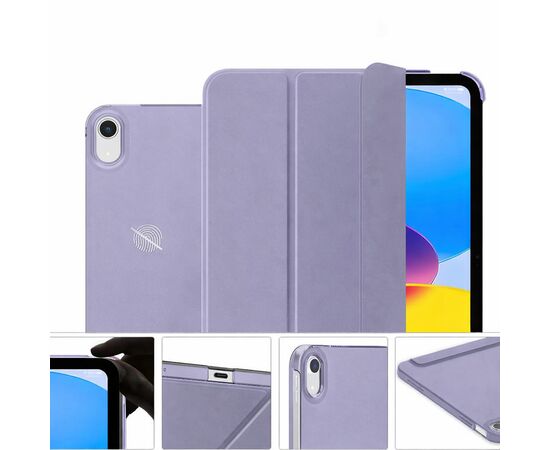 Чохол до планшета BeCover Tri Fold Hard Apple iPad 10.9" (2022/2024) / iPad (A16) 2025 11" Lavender Purple (715155), зображення 3