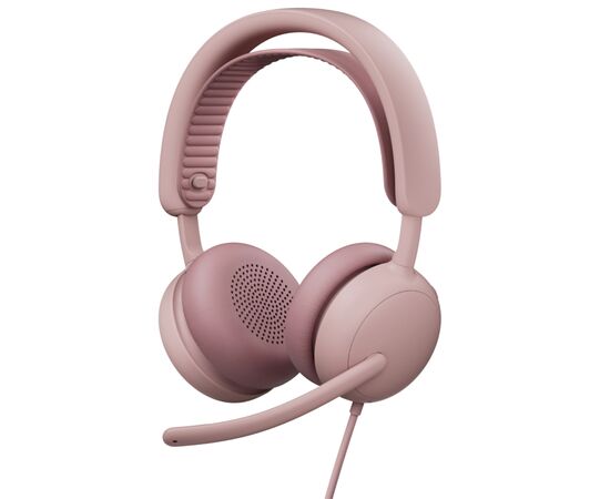 Наушники Logitech Zone Wired 2 USB Rose (981-001620)