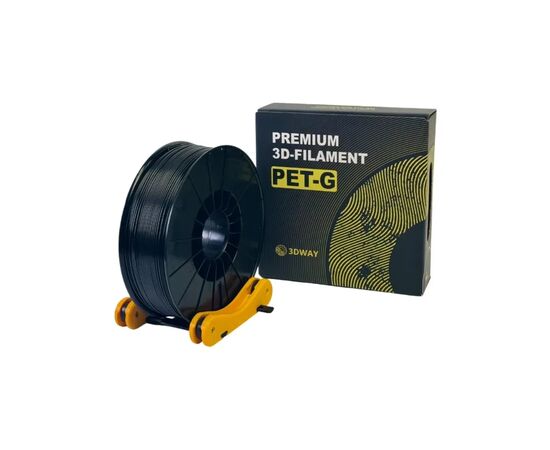 Пластик для 3D-принтера 3Dway PET-G 1.75 mm, 1 kg Black (2100000014095)