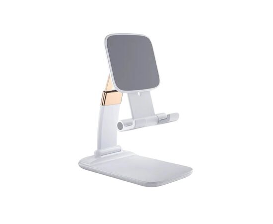 Подставка для планшета и телефона Knight Foldable Desk Mobile Phone Holder Stand (Alloy) White Essager (EZJZM-QS02)