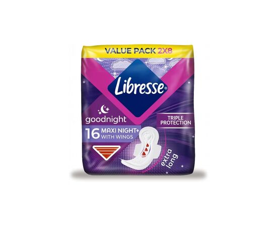 Гігієнічні прокладки Libresse Maxi Goodnight 16 шт. (7322541311708)