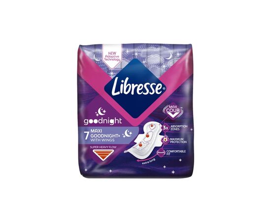 Гигиенические прокладки Libresse Maxi Goodnight 7 шт. (7322540823356)