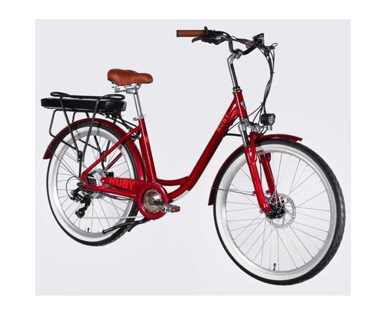 Электровелосипед Dorozhnik 26" eRUBY DD FR рама-17" 48B 15А*г 500Вт 2026 бордовий (ELB-D-26-304), изображение 2