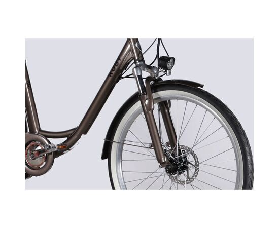 Электровелосипед Dorozhnik 26" eRUBY DD FR рама-17" 48B 15А*г 500Вт 2026 мокрий асфальт (ELB-D-26-303), изображение 4