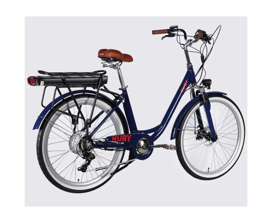Электровелосипед Dorozhnik 26" eRUBY DD FR рама-17" 48B 15А*г 500Вт 2026 темно-синій (ELB-D-26-302), изображение 3