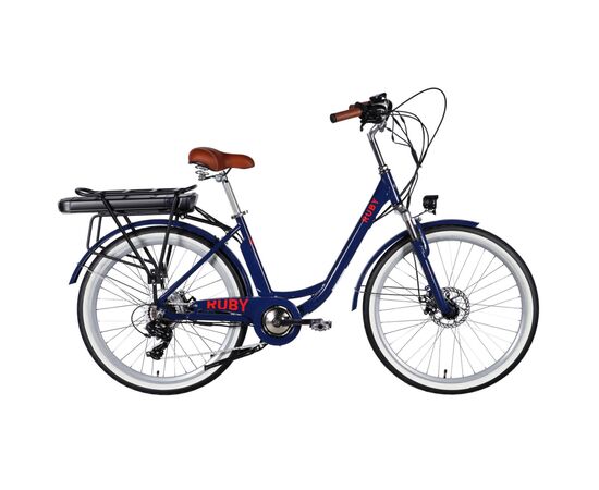 Электровелосипед Dorozhnik 26" eRUBY DD FR рама-17" 48B 15А*г 500Вт 2026 темно-синій (ELB-D-26-302)