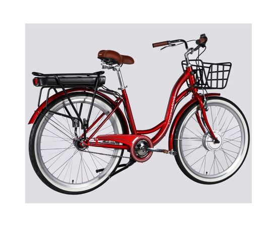 Електровелосипед Dorozhnik 26" eAQUAMARINE BH рама-17" 36B 13А*г 500Вт 2026 бордовий (ELB-D-26-315), зображення 3
