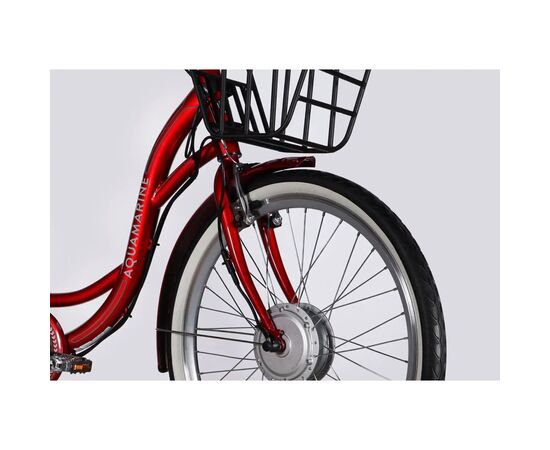 Електровелосипед Dorozhnik 26" eAQUAMARINE BH рама-17" 36B 13А*г 500Вт 2026 бордовий (ELB-D-26-315), зображення 4