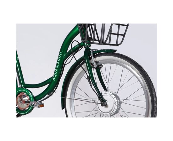 Электровелосипед Dorozhnik 26" eAQUAMARINE BH рама-17" 36B 13А*г 500Вт 2026 зелений (ELB-D-26-317), изображение 4