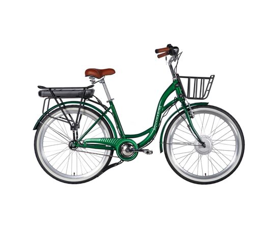 Электровелосипед Dorozhnik 26" eAQUAMARINE BH рама-17" 36B 13А*г 500Вт 2026 зелений (ELB-D-26-317)